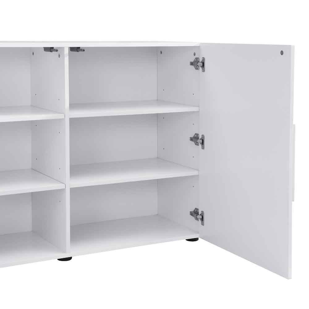 Aspen High Gloss Sideboard with 4 Doors in White