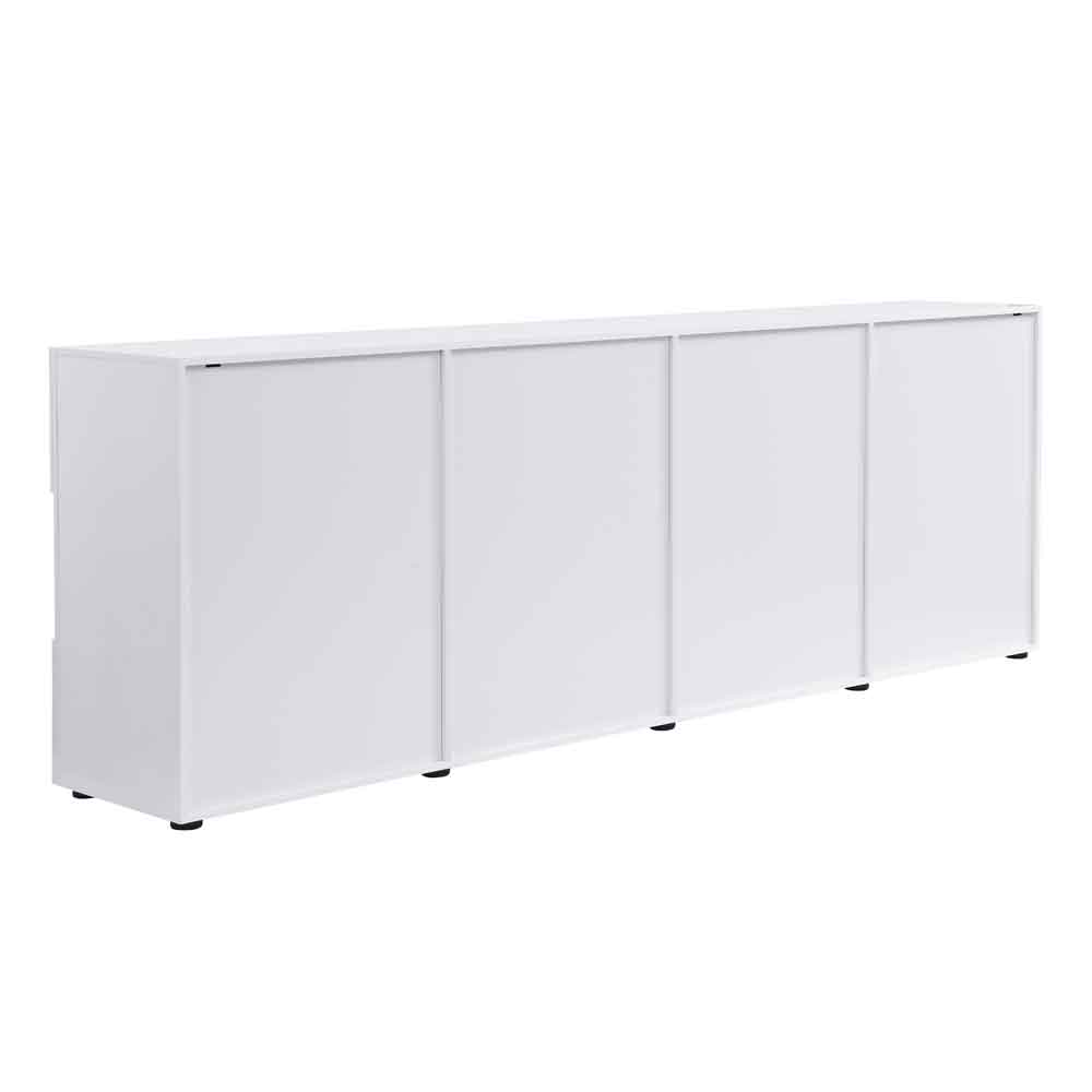 Aspen High Gloss Sideboard with 4 Doors in White