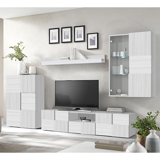 Read more about Aleta wooden living room furniture set in matt white