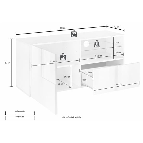 Aleta Small TV Stand In Eucalyptus Oak With 1 Door 1 Drawer_2