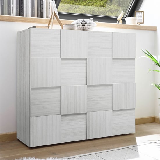 Product photograph of Aspen Wooden Sideboard In Eucalyptus Oak With 2 Doors from Furniture in Fashion