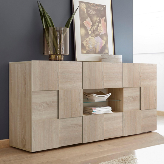 Read more about Aleta wooden sideboard in sonoma oak with 2 doors 2 drawers