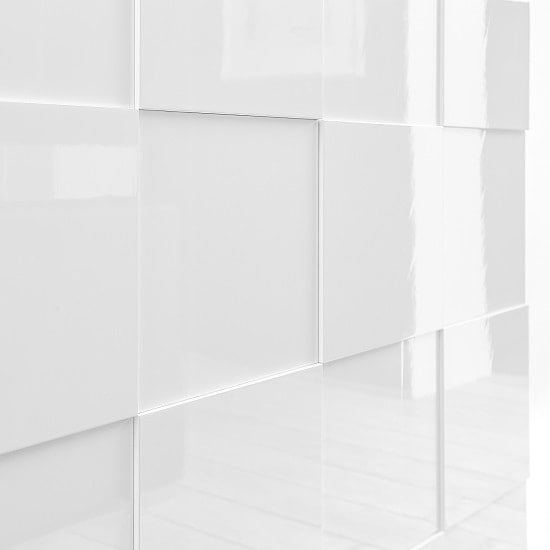 Aleta Modern Display Cabinet In White High Gloss With LED_4