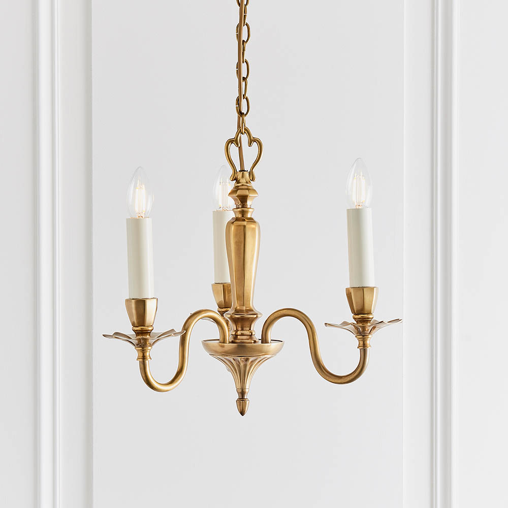 Read more about Asquith 3 lights pendant light in brass