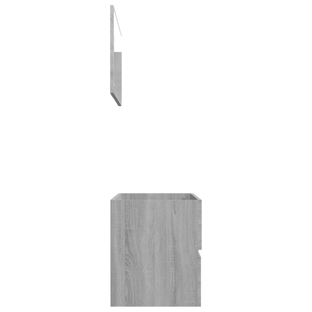 Assago Wooden 2 Piece Bathroom Furniture Set In Grey Sonoma