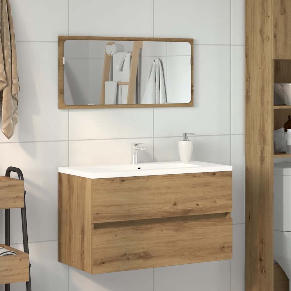 Read more about Assago wooden 2 piece bathroom furniture set in oak