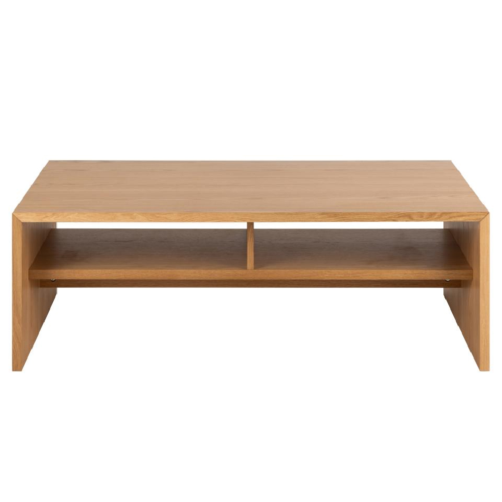 Assago Wooden Rectangular Coffee Table In Oak