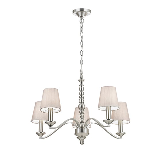 Astaire 5 Lights Ceiling Pendant Light In Satin Nickel