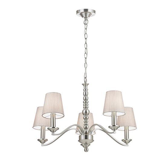 Read more about Astaire 5 lights ceiling pendant light in satin nickel