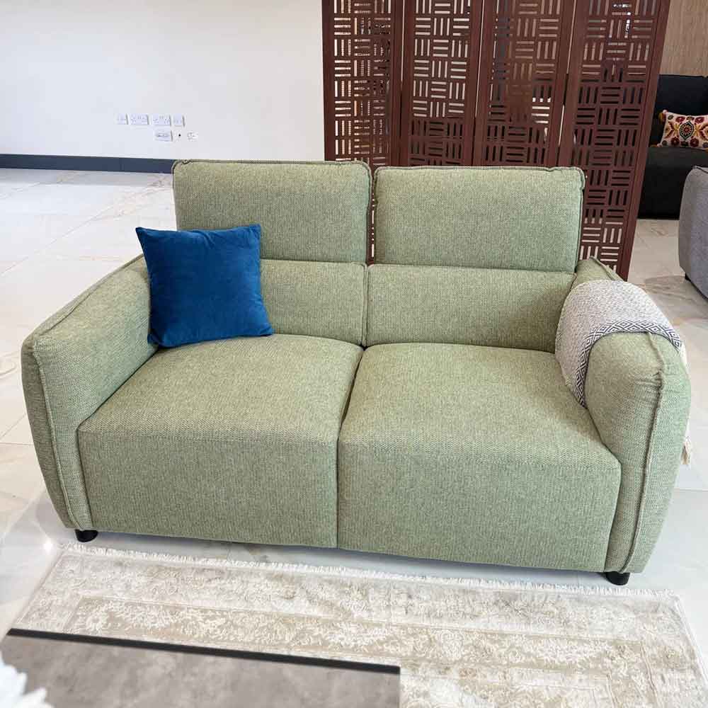 Aster Fabric 3+2 Seater Sofa Set in Green