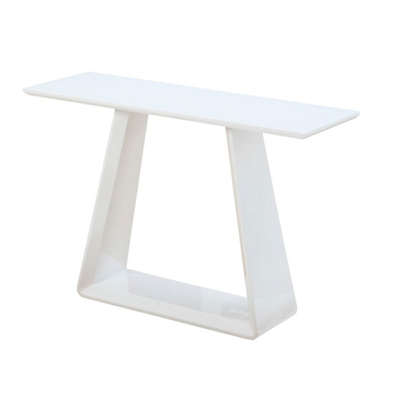 Astrik Console Table In White High Gloss 23905 Furniture Astrik Console Table In White High Gloss