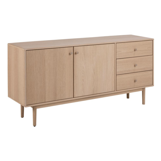 Read more about Astonik wooden 2 doors and 3 drawers sideboard in oak white