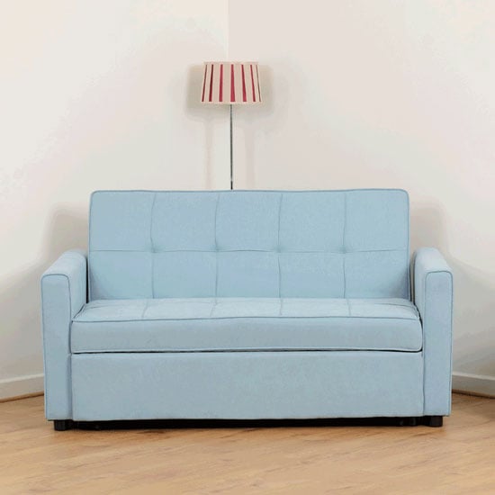 Annecy Fabric Sofa Bed In Light Blue