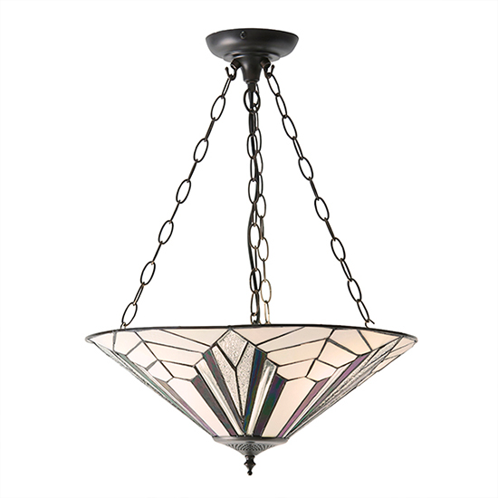 Astoria Large 3 Lights Inverted Pendant Light In Dark Bronze