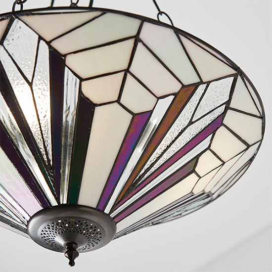 Astoria Large 3 Lights Inverted Pendant Light In Dark Bronze