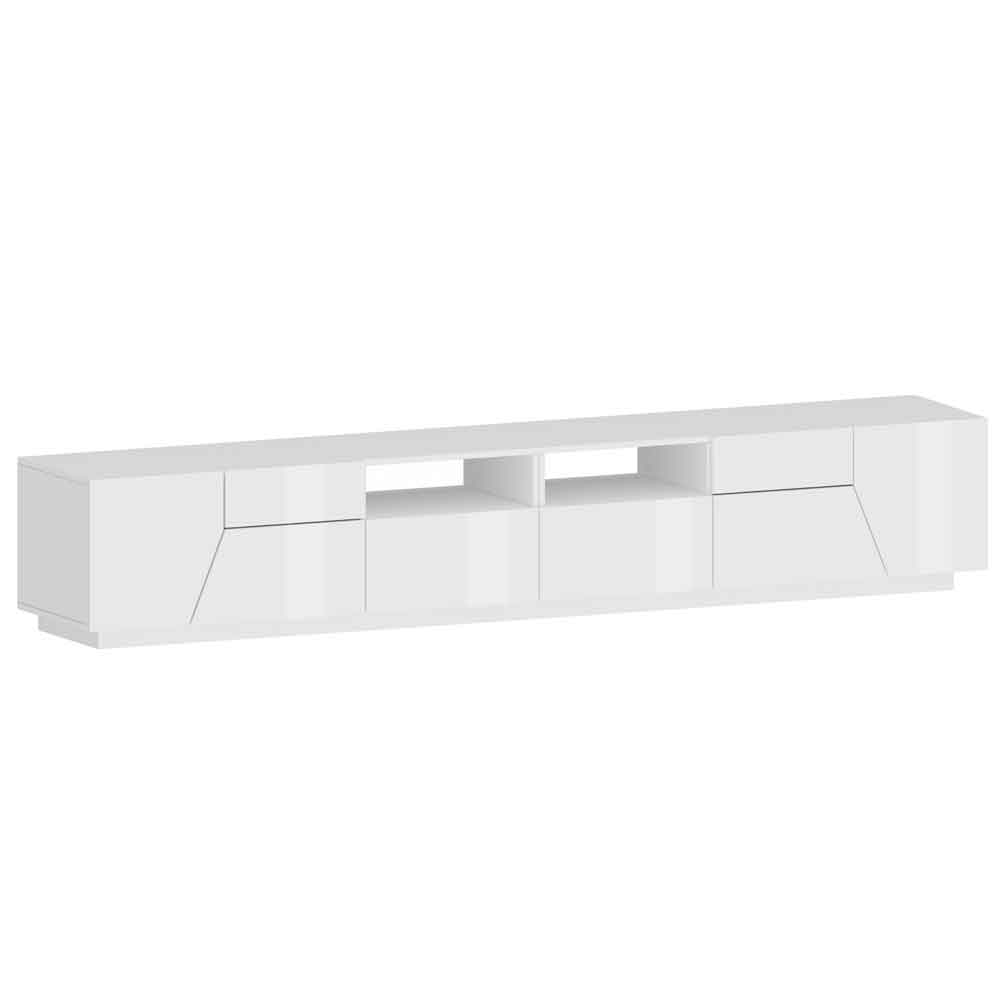 Astoria Large High Gloss TV Stand In White