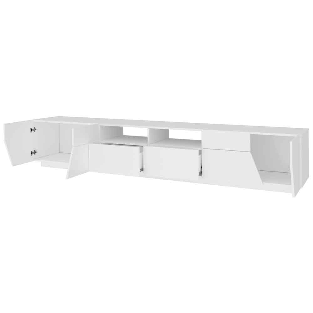 Astoria Large High Gloss TV Stand In White