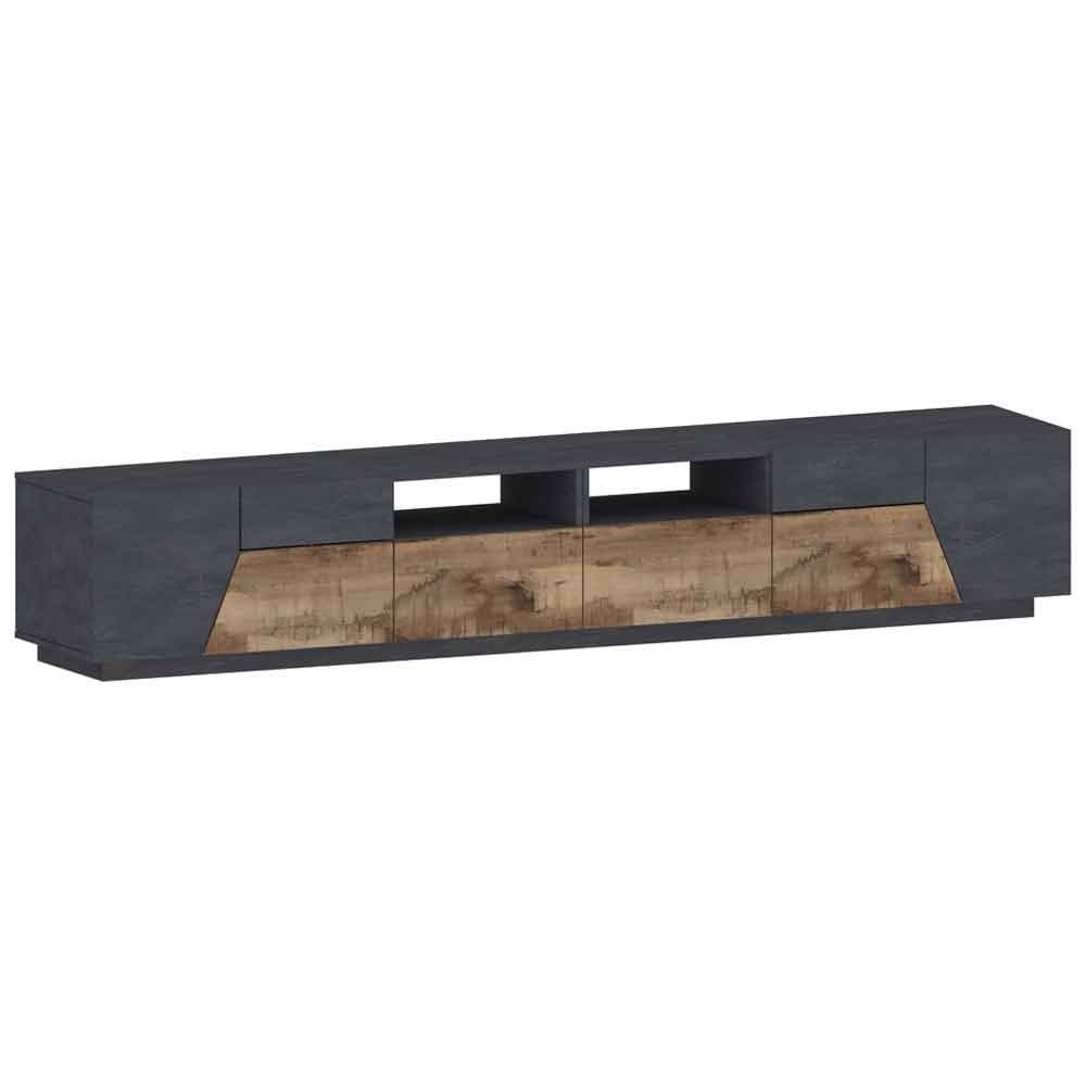 Astoria Large Wooden TV Stand In Report And Pereira Maple