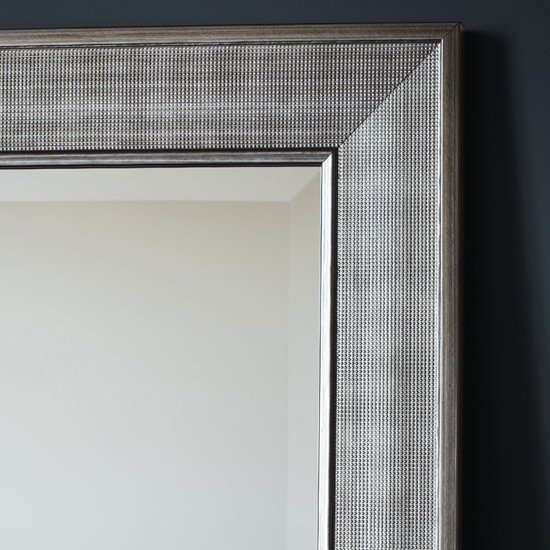 Astoria Leaner Floor Mirror In Silver Furniture in Fashion