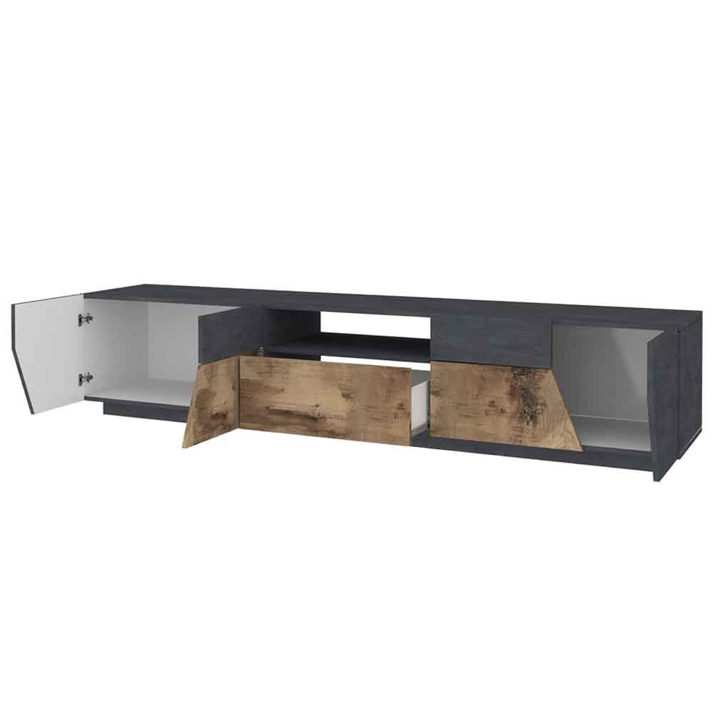 Astoria Small Wooden TV Stand In Report And Pereira Maple