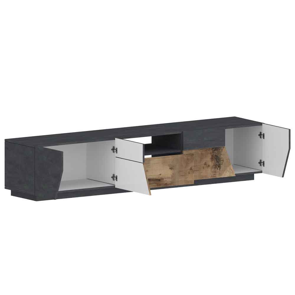 Astoria Small Wooden TV Stand In Report And Pereira Maple