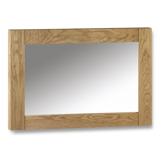 Mabli Wall Mirror With Solid Oak Frame