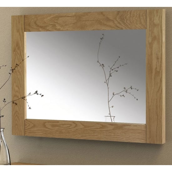 Read more about Mabli wall mirror with solid oak frame