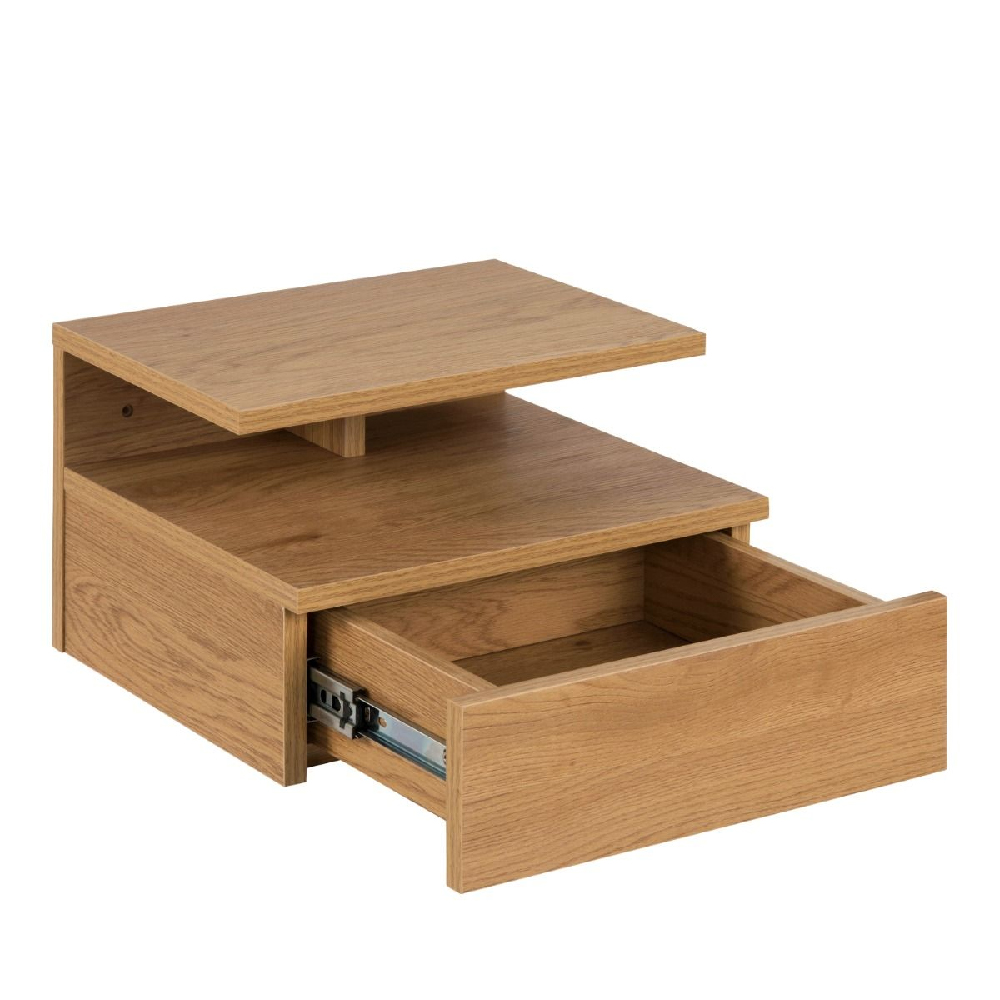 Astoria Wooden Bedside Cabinet With 1 Drawer In Oak
