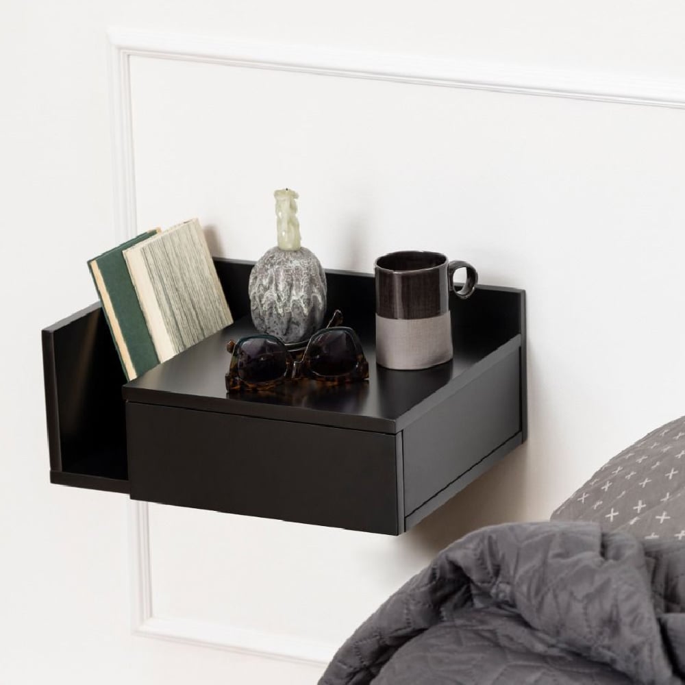 Read more about Astoria wooden bedside cabinet in black