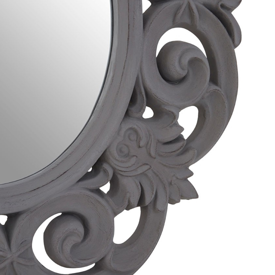 Astoya Scroll Design Wall Mirror In Antique Grey_3