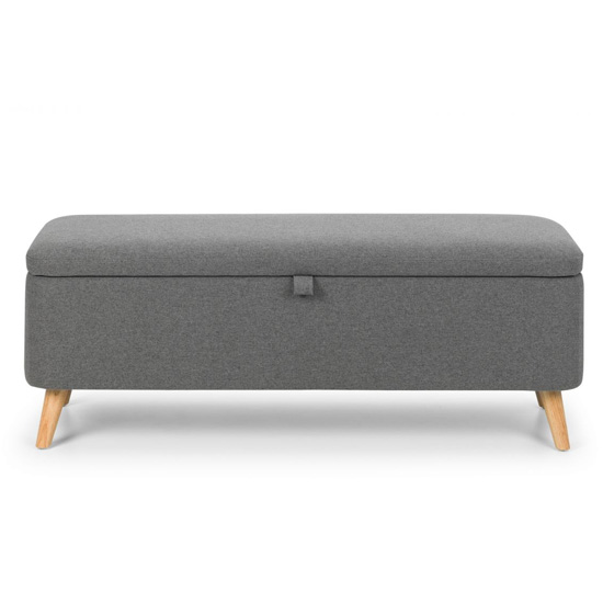 Abana Linen Upholstered Storage Blanket Box In Grey_2