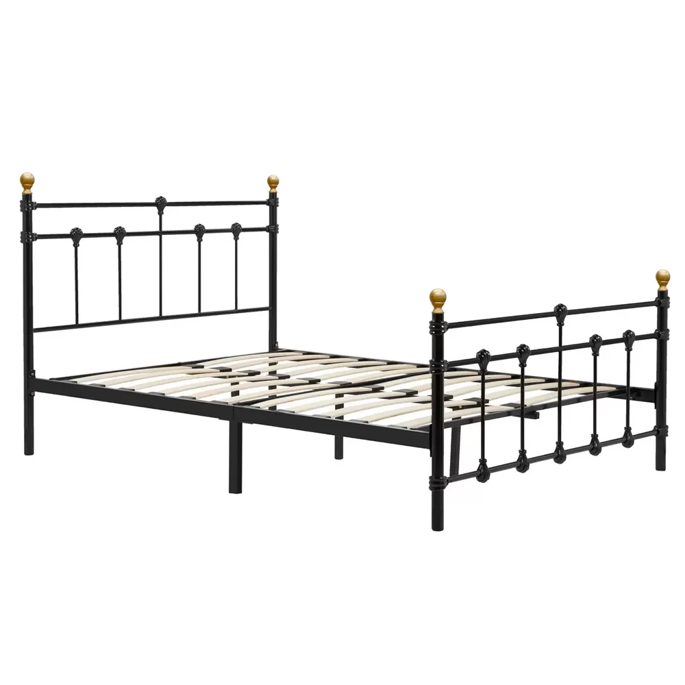 Atalla Metal Double Bed In Black