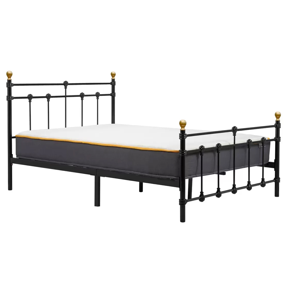 Atalla Metal Double Bed In Black