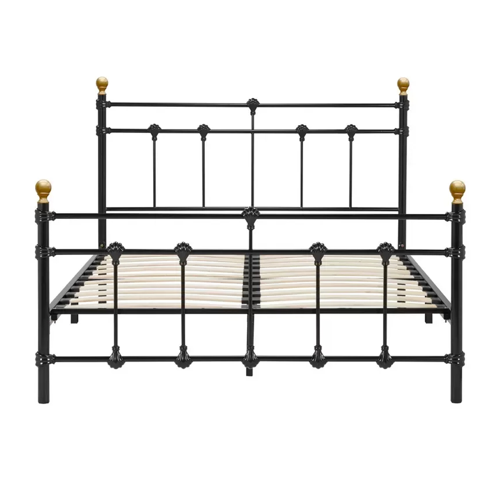 Atalla Metal Double Bed In Black