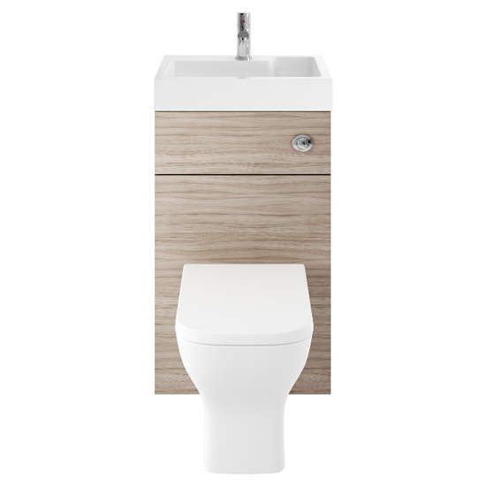 Read more about Athenia 50cm wc and vanity unit with basin in driftwood