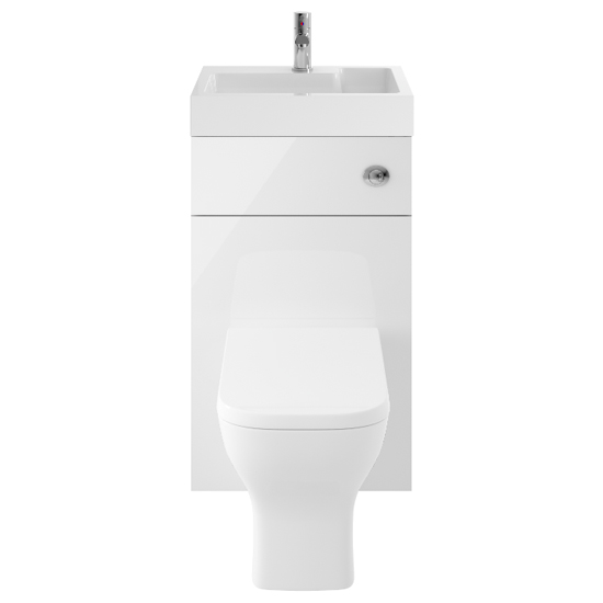 Read more about Athenia 50cm wc and vanity unit with basin in gloss white