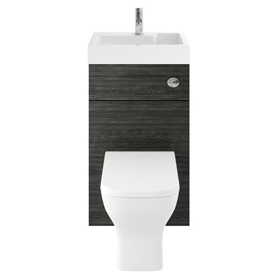 Product photograph of Athenia 50cm Wc And Vanity Unit With Basin In Hacienda Black from Furniture in Fashion