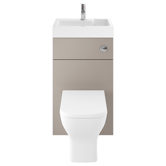 Read more about Athenia 50cm wc and vanity unit with basin in stone grey