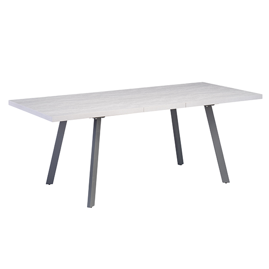 Athink Extending Grey Dining Table With 6 Remika Grey Chairs_2