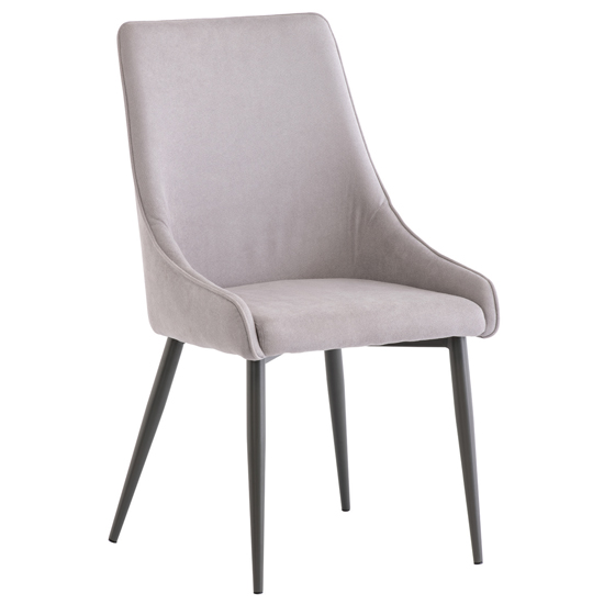 Athink Extending Grey Dining Table With 6 Remika Grey Chairs_3