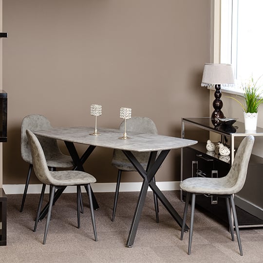 Alsip Grey Fabric Dining Chairs In Pair_2