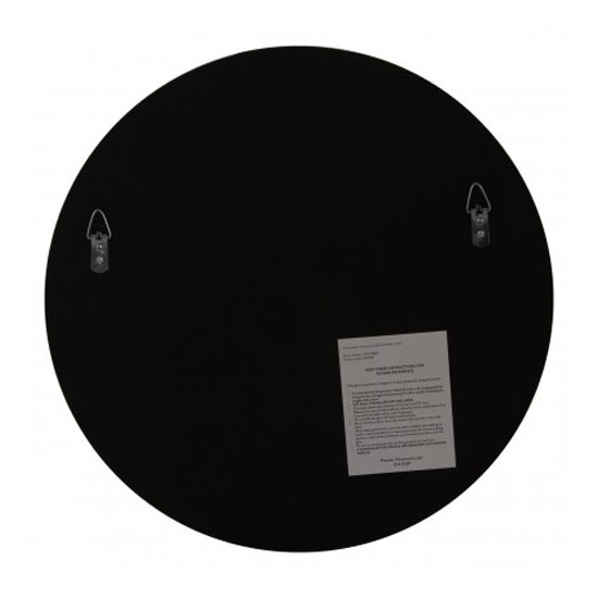 Athens Small Round Wall Bedroom Mirror In Silver Frame
