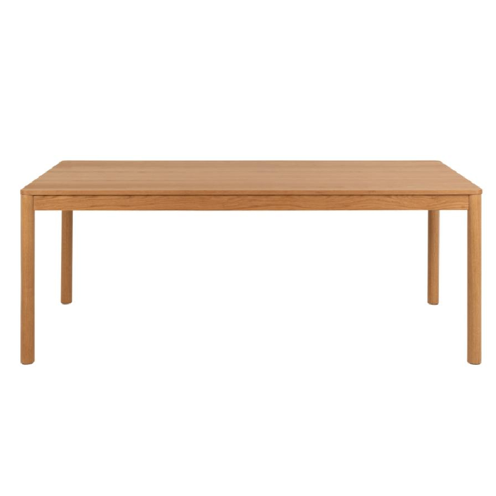 Athens Wooden Rectangular Dining Table In Oak