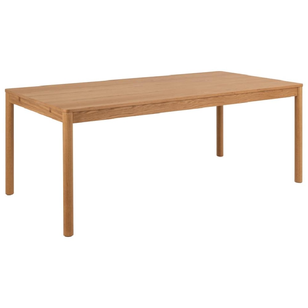 Product photograph of Athens Wooden Rectangular Dining Table In Oak from Furniture in Fashion