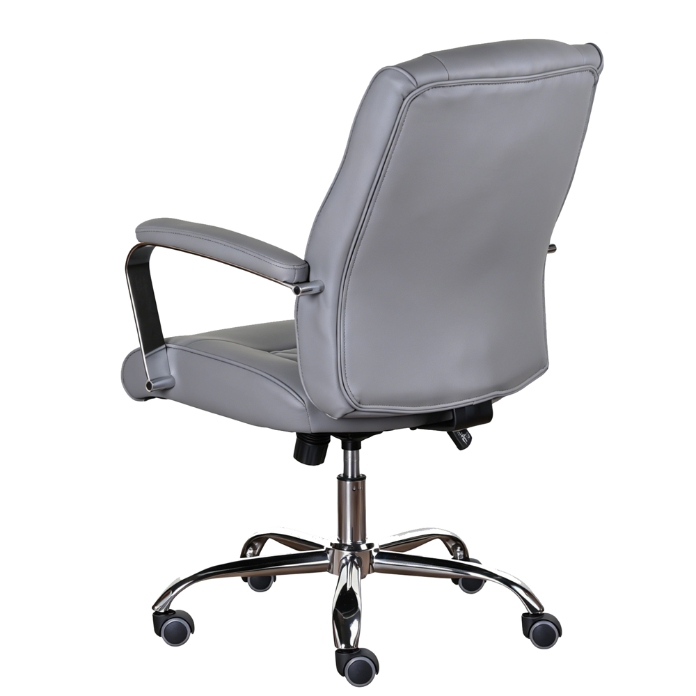Atheon PU Leather Home and Office Chair in Grey