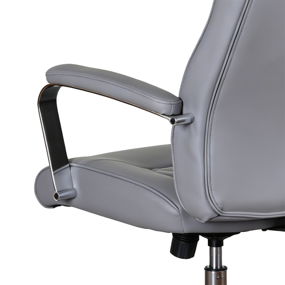 Atheon PU Leather Home and Office Chair in Grey