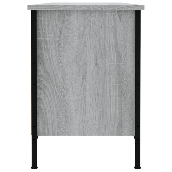 Atlanta Shoe Storage Bench 6 Compartments In Grey Sonoma Oak