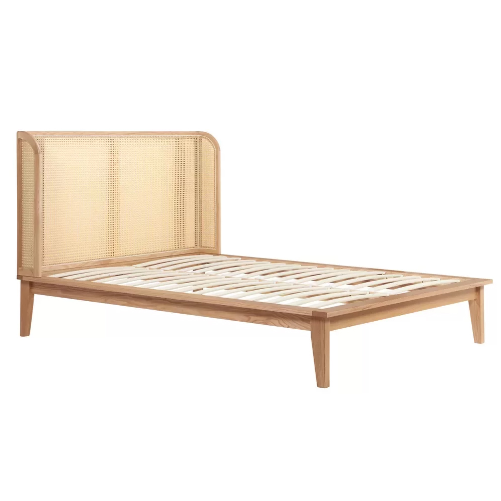 Atlanta Wooden Double Bed In Oak