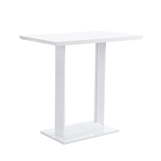 Atlantis High Gloss Bar Table In White With LED Lighting_3