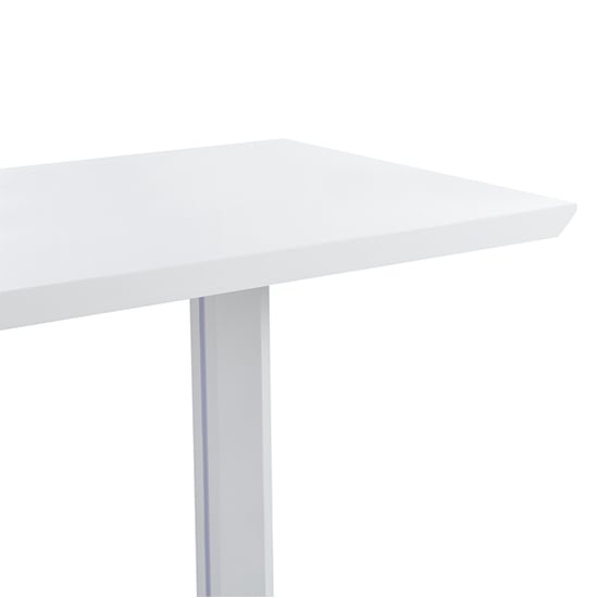 Atlantis High Gloss Bar Table In White With LED Lighting_8